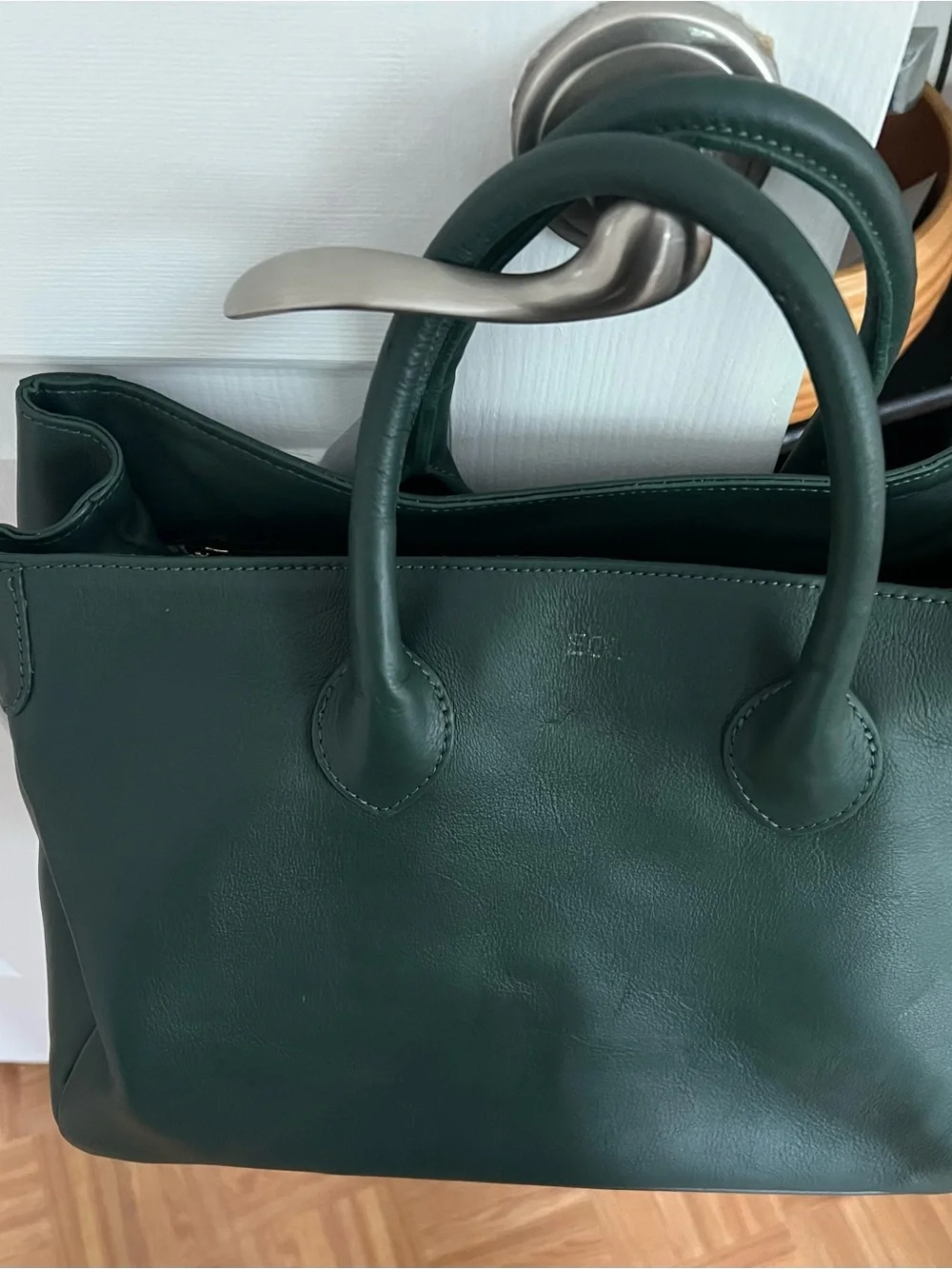 Mark & Graham Elisabetta Slouch Satchel with Tassel Keychain
